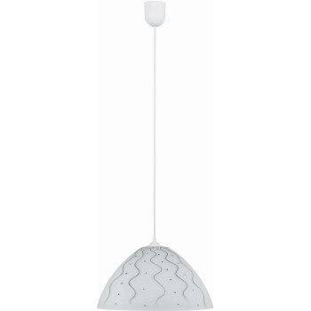 Φωτιστικό μονόφωτο γυαλί ασημί Ε27 Φ25