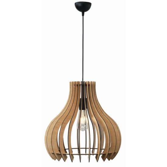 Φωτιστικό μονόφωτο ξύλο natural Ε27 Φ42 881-2/42 Φωτιστικό μονόφωτο ξύλο natural Ε27 Φ42 881-2/42