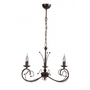 Φωτιστικό Πολύφωτο 3φ Μέταλλο καφέ Ε14