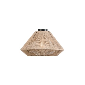 Φωτιστικό μονόφωτο οροφής σχοινί natural Ε27 Φ45 976-2/45