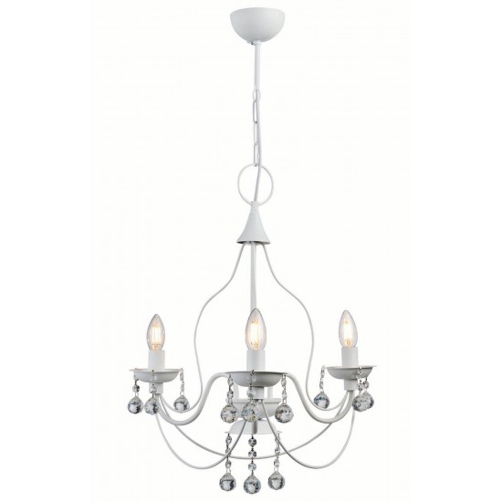 Φωτιστικό Πολύφωτο 3φ Μέταλλο λευκό Ε14