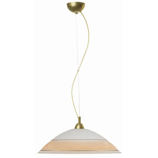 Φωτιστικό μονόφωτο γυαλί μελί Ε27 Φ45