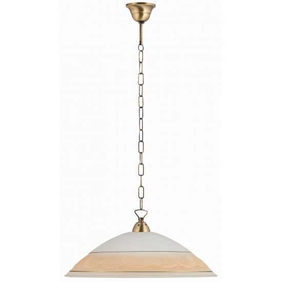 Φωτιστικό μονόφωτο γυαλί μελί Ε27 Φ45