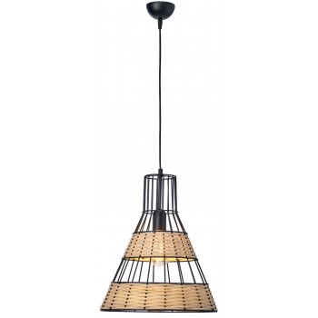 Φωτιστικό μονόφωτο μέταλλο/ρατάν Ε27 Φ35