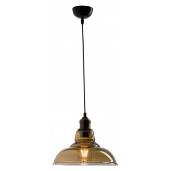 Φωτιστικό μονόφωτο γυαλί φιμέ E27 Φ28