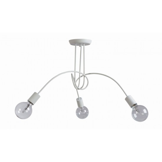 Φωτιστικό Πολύφωτο 3φ Μέταλλο λευκό Ε27