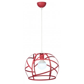 Φωτιστικό μονόφωτο παιδικό μέταλλο κόκκινο Ε27 Φ35