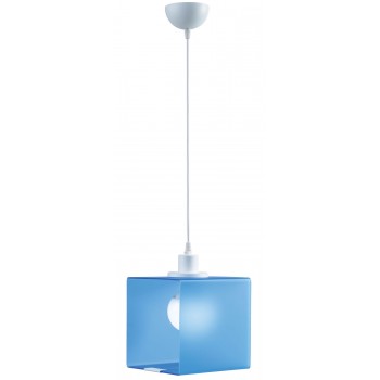 Φωτιστικό μονόφωτο παιδικό plexiglass/μέταλλο γαλάζιο/λευκό Ε27 Φ20