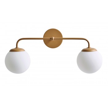 Απλίκα δίφωτη G9 χρυσή ματ