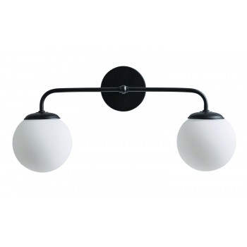 Απλίκα δίφωτη G9 μαύρη ματ