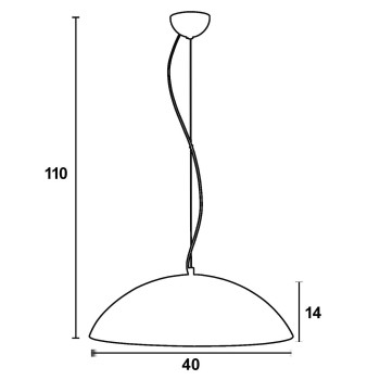 Φωτιστικό μονόφωτο Plexiglass  μαύρο/χρυσό Ε27 Φ40 130-42-01/40
