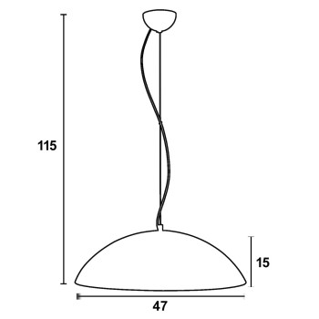 Φωτιστικό μονόφωτο Plexiglass  λευκό/χρυσό  3χΕ27 Φ47 130-62-03/47