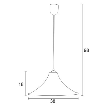 Φωτιστικό μονόφωτο plexiglass διάφανο Ε27 Φ38 104-6/38