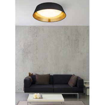 Φωτιστικό Πλαφονίερα PONTS R62871879 Μαύρο