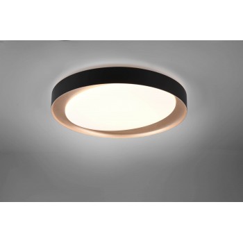Φωτιστικό Πλαφονίερα ZETA R62712402 Μαύρο