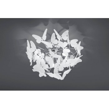 Φωτιστικό Πλαφονίερα BUTTERFLY R60213017 Φινίρισμα Χρωμίου
