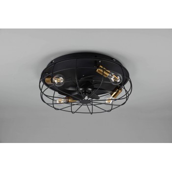 Φωτιστικό Ανεμιστήρας TRONDHEIM R61095032 Μαύρο ματ