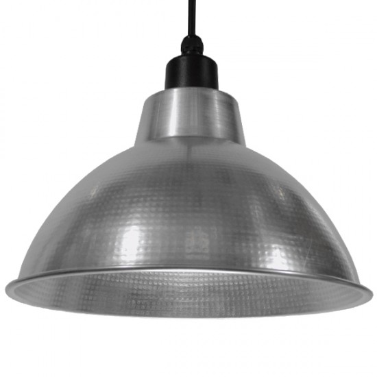 GloboStar® LOUVE 01178 Vintage Industrial Κρεμαστό Φωτιστικό Οροφής Μονόφωτο Ασημί Μεταλλικό Καμπάνα Φ39 x Y32cm GloboStar® LOUVE 01178 Vintage Industrial Κρεμαστό Φωτιστικό Οροφής Μονόφωτο Ασημί Μεταλλικό Καμπάνα Φ39 x Y32cm