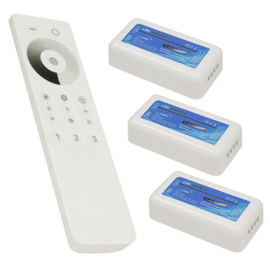 Ασύρματο LED Dimmer με Χειριστήριο Αφής 2.4G RF για Τρία Groups 12v (432w) - 24v (864w) DC GloboStar 04238 Ασύρματο LED Dimmer με Χειριστήριο Αφής 2.4G RF για Τρία Groups 12v (432w) - 24v (864w) DC GloboStar 04238