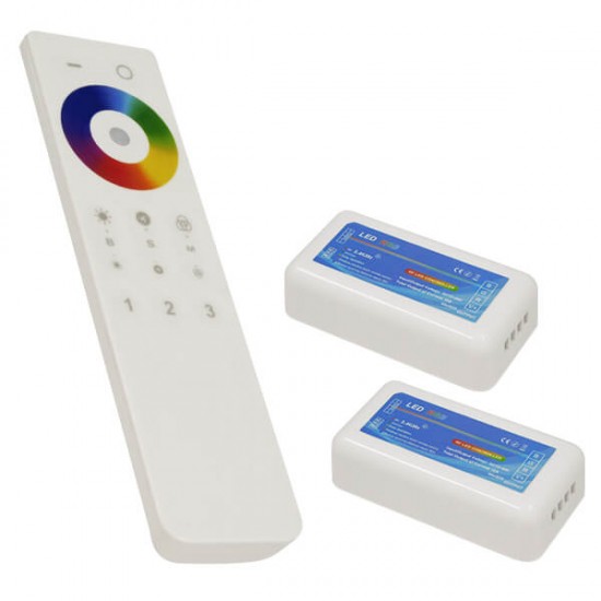 Ασύρματος LED RGB Controller με Χειριστήριο Αφής 2.4G RF για Δυο Group 12v (288w) - 24v (576w) DC GloboStar 04142 Ασύρματος LED RGB Controller με Χειριστήριο Αφής 2.4G RF για Δυο Group 12v (288w) - 24v (576w) DC GloboStar 04142