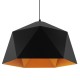GloboStar® HEXAGON 01195 Μοντέρνο Κρεμαστό Φωτιστικό Οροφής Μονόφωτο Μαύρο - Χρυσό Μεταλλικό Καμπάνα Φ46 x Y25cm GloboStar® HEXAGON 01195 Μοντέρνο Κρεμαστό Φωτιστικό Οροφής Μονόφωτο Μαύρο - Χρυσό Μεταλλικό Καμπάνα Φ46 x Y25cm
