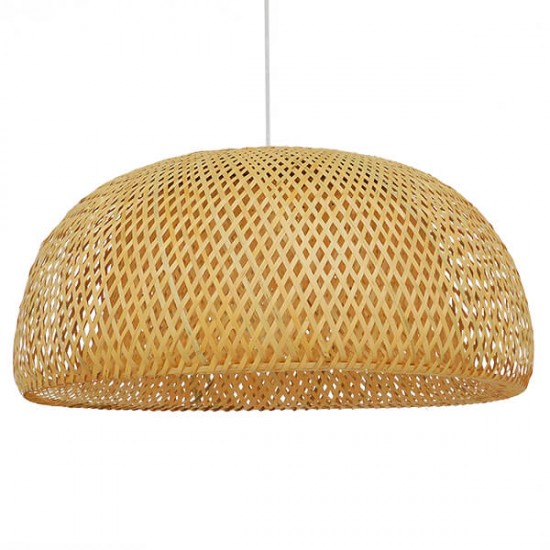 GloboStar® SAN TROPEZ 01627 Vintage Κρεμαστό Φωτιστικό Οροφής Μονόφωτο 1 x E27 Καφέ Ξύλινο Μπαμπού Φ60 x Υ29cm GloboStar® SAN TROPEZ 01627 Vintage Κρεμαστό Φωτιστικό Οροφής Μονόφωτο 1 x E27 Καφέ Ξύλινο Μπαμπού Φ60 x Υ29cm