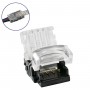 GloboStar® 70724 Αδιάβροχος Ταχυσύνδεσμος Ένωσης IP65 - Strip To Cable Connector για Ένωση 1 x RGB Αδιάβροχης Ταινίας LED Πλάτους 10mm με 1 x Καλώδιο Τροφοδοσίας