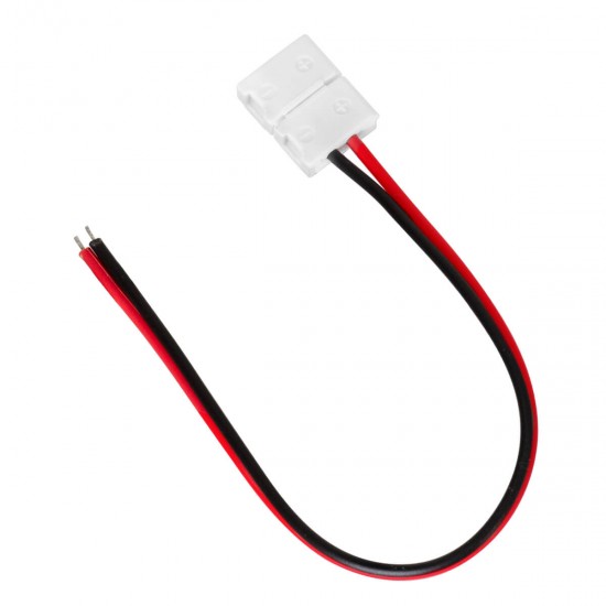 GloboStar® 70728 Μονός Connector 8mm 15cm Για Ταινία LED 4.8 Watt GloboStar® 70728 Μονός Connector 8mm 15cm Για Ταινία LED 4.8 Watt