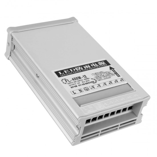 GloboStar® 73039 Μεταλλικό Τροφοδοτικό PELV Rainproof για Προϊόντα LED 400W 33.3A - AC 220-240V σε DC 12V - IP54 L20.8 x W11.5 x H5cm - 3 Years Warranty GloboStar® 73039 Μεταλλικό Τροφοδοτικό PELV Rainproof για Προϊόντα LED 400W 33.3A - AC 220-240V σε DC 12V - IP54 L20.8 x W11.5 x H5cm - 3 Years Warranty