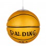 GloboStar® SPALDING NBA 00649 Μοντέρνο Κρεμαστό Παιδικό Φωτιστικό Οροφής Μονόφωτο 1 x E27 Πορτοκαλί Γυάλινο Φ25 x Υ25cm