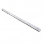 GloboStar® 90614 1 x 150cm T8 Tri-Proof Πλαστικό PC Σκαφάκι με Μεταλλικά Clips για Λάμπα Φθορίου LED Τροφοδοσίας Ενός Άκρου Αδιάβροχο IP65