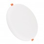 GloboStar® 60192 Χωνευτό LED Panel FrameLess Φ22cm 33W 3492lm 180° AC 220-240V IP20 με Σύστημα Ρυθμιζόμενης Τρύπας Κοπής από 3.5εκ έως 20.5εκ - Φ22.2 x Υ2cm Φυσικό Λευκό 4500K - 3 Years Warranty