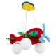 GloboStar® AIRPLANE 01575 Μοντέρνο Κρεμαστό Παιδικό Φωτιστικό Οροφής Τρίφωτο 3 x E27 Φιγούρα Πολύχρωμο Ξύλινο Μ51 x Π49 x Υ26cm GloboStar® AIRPLANE 01575 Μοντέρνο Κρεμαστό Παιδικό Φωτιστικό Οροφής Τρίφωτο 3 x E27 Φιγούρα Πολύχρωμο Ξύλινο Μ51 x Π49 x Υ26cm