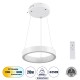 GloboStar® NEMESIS 61153 Κρεμαστό Φωτιστικό Δαχτυλίδι-Κύκλος LED CCT 20W 2356lm 360° AC 220-240V - Εναλλαγή Φωτισμού μέσω Τηλεχειριστηρίου All In One Ψυχρό 6000k+Φυσικό 4500k+Θερμό 2700k Dimmable Φ25cm - Λευκό - 3 Years Warranty GloboStar® NEMESIS 61153 Κρεμαστό Φωτιστικό Δαχτυλίδι-Κύκλος LED CCT 20W 2356lm 360° AC 220-240V - Εναλλαγή Φωτισμού μέσω Τηλεχειριστηρίου All In One Ψυχρό 6000k+Φυσικό 4500k+Θερμό 2700k Dimmable Φ25cm - Λευκό - 3 Years Warranty