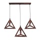 GloboStar® TRIANGLE 00623 Μοντέρνο Κρεμαστό Φωτιστικό Οροφής Τρίφωτο 3 x E27 Χάλκινο Μεταλλικό Πλέγμα Μ70 x Π22 x Y130cm GloboStar® TRIANGLE 00623 Μοντέρνο Κρεμαστό Φωτιστικό Οροφής Τρίφωτο 3 x E27 Χάλκινο Μεταλλικό Πλέγμα Μ70 x Π22 x Y130cm