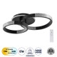 GloboStar® DIAMOND 61111 Φωτιστικό Οροφής Δαχτυλίδι-Κύκλος LED CCT 67W 8078lm 360° AC 220-240V - Εναλλαγή Φωτισμού μέσω Τηλεχειριστηρίου All In One Ψυχρό 6000k+Φυσικό 4500k+Θερμό 2700k Dimmable Φ30+40cm+BackLight - Μαύρο - 3 Years Warranty GloboStar® DIAMOND 61111 Φωτιστικό Οροφής Δαχτυλίδι-Κύκλος LED CCT 67W 8078lm 360° AC 220-240V - Εναλλαγή Φωτισμού μέσω Τηλεχειριστηρίου All In One Ψυχρό 6000k+Φυσικό 4500k+Θερμό 2700k Dimmable Φ30+40cm+BackLight - Μαύρο - 3 Years Warranty