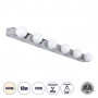 GloboStar® BELLA 60453 Μοντέρνο Φωτιστικό Τοίχου - Απλίκα Καθρέπτη Μπάνιου - Πίνακα LED 18W 2052lm 300° AC 220-240V IP44 Μ70 x Π11 x Υ6cm - Φυσικό Λευκό 4500K - Χρώμιο Νίκελ - 3 Years Warranty