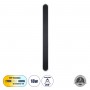 GloboStar® HOUSTON 61347 Φωτιστικό Τοίχου - Απλίκα Design LED CCT 18W 2160lm 360° AC 220-240V - Εναλλαγή Φωτισμού μέσω Διακόπτη On/Off All In One Ψυχρό 6000k+Φυσικό 4500k+Θερμό 2700k Μ6 x Π3 x Υ60cm - Μαύρο - 3 Years Warranty
