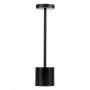 GloboStar® JOJO 76520 Μοντέρνο Επιτραπέζιο Φωτιστικό Πορτατίφ LED 1.5W 105lm 120° DC 5V Επαναφορτιζόμενο με Μπαταρία Li-ion 1800mAh - Διακόπτη Αφής με 3 Εναλλαγές Φωτισμού CCT Θερμό - Φυσικό - Ψυχρό 1500K - 4500K - 6000K Dimmable - D8 x H34cm - Μαύρο