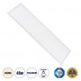 2τμχ GloboStar® 60213 Χωνευτό LED Panel Milky Super Slim 120x30cm 48W 4560lm 120° CRI≥80Ra UGR&lt;19 AC 220-240V IP20 Μ120 x Π30 x Υ1.5cm - Φυσικό Λευκό 4500K - TÜV Certified Driver - 5 Years Warranty