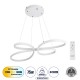 GloboStar® BUTTERFLY 61392 Κρεμαστό Φωτιστικό Οροφής Design LED CCT 75W 8400lm 300° AC 220-240V - Εναλλαγή Φωτισμού μέσω Τηλεχειριστηρίου All In One Ψυχρό 6000k+Φυσικό 4500k+Θερμό 2700k Dimmable Μ71 x Π52 x Υ4cm - Λευκό - 3 Years Warranty GloboStar® BUTTERFLY 61392 Κρεμαστό Φωτιστικό Οροφής Design LED CCT 75W 8400lm 300° AC 220-240V - Εναλλαγή Φωτισμού μέσω Τηλεχειριστηρίου All In One Ψυχρό 6000k+Φυσικό 4500k+Θερμό 2700k Dimmable Μ71 x Π52 x Υ4cm - Λευκό - 3 Years Warranty
