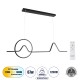 GloboStar® WINDY 61292 Κρεμαστό Φωτιστικό Οροφής Design LED CCT 67W 7504lm 300° AC 220-240V - Εναλλαγή Φωτισμού μέσω Τηλεχειριστηρίου All In One Ψυχρό 6000k+Φυσικό 4500k+Θερμό 2700k Dimmable Μ120 x Π4 x Υ30cm - Μαύρο - 3 Years Warranty GloboStar® WINDY 61292 Κρεμαστό Φωτιστικό Οροφής Design LED CCT 67W 7504lm 300° AC 220-240V - Εναλλαγή Φωτισμού μέσω Τηλεχειριστηρίου All In One Ψυχρό 6000k+Φυσικό 4500k+Θερμό 2700k Dimmable Μ120 x Π4 x Υ30cm - Μαύρο - 3 Years Warranty