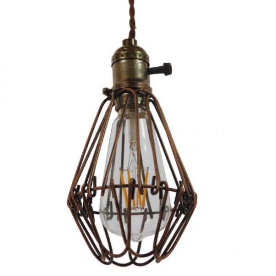 GloboStar® FLOWER IRON RUST 01180 Vintage Industrial Κρεμαστό Φωτιστικό Οροφής Μονόφωτο Καφέ Σκουριά Μεταλλικό Πλέγμα Φ10 x Y20cm GloboStar® FLOWER IRON RUST 01180 Vintage Industrial Κρεμαστό Φωτιστικό Οροφής Μονόφωτο Καφέ Σκουριά Μεταλλικό Πλέγμα Φ10 x Y20cm