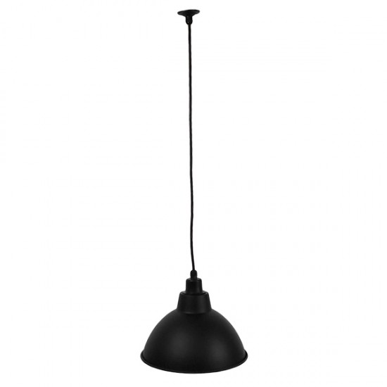GloboStar® LOUVE 01176 Vintage Industrial Κρεμαστό Φωτιστικό Οροφής Μονόφωτο Μαύρο Μεταλλικό Καμπάνα Φ39 x Y32cm GloboStar® LOUVE 01176 Vintage Industrial Κρεμαστό Φωτιστικό Οροφής Μονόφωτο Μαύρο Μεταλλικό Καμπάνα Φ39 x Y32cm