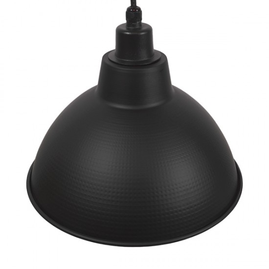 GloboStar® LOUVE 01176 Vintage Industrial Κρεμαστό Φωτιστικό Οροφής Μονόφωτο Μαύρο Μεταλλικό Καμπάνα Φ39 x Y32cm GloboStar® LOUVE 01176 Vintage Industrial Κρεμαστό Φωτιστικό Οροφής Μονόφωτο Μαύρο Μεταλλικό Καμπάνα Φ39 x Y32cm