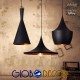 GloboStar® SHANGHAI BLACK 01025 SET 3 Μοντέρνα Κρεμαστά Φωτιστικά Οροφής Τρίφωτο 3 x E27 Μαύρα Μεταλλικά Καμπάνα GloboStar® SHANGHAI BLACK 01025 SET 3 Μοντέρνα Κρεμαστά Φωτιστικά Οροφής Τρίφωτο 3 x E27 Μαύρα Μεταλλικά Καμπάνα