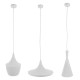 GloboStar® SHANGHAI WHITE 01026 SET 3 Μοντέρνα Κρεμαστά Φωτιστικά Οροφής Τρίφωτο 3 x E27 Λευκά Μεταλλικά Καμπάνα GloboStar® SHANGHAI WHITE 01026 SET 3 Μοντέρνα Κρεμαστά Φωτιστικά Οροφής Τρίφωτο 3 x E27 Λευκά Μεταλλικά Καμπάνα