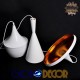 GloboStar® SHANGHAI WHITE 01026 SET 3 Μοντέρνα Κρεμαστά Φωτιστικά Οροφής Τρίφωτο 3 x E27 Λευκά Μεταλλικά Καμπάνα GloboStar® SHANGHAI WHITE 01026 SET 3 Μοντέρνα Κρεμαστά Φωτιστικά Οροφής Τρίφωτο 3 x E27 Λευκά Μεταλλικά Καμπάνα