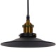 GloboStar® CARAVEL 01042 Vintage Industrial Κρεμαστό Φωτιστικό Οροφής Μονόφωτο Μαύρο Μεταλλικό Καμπάνα Φ36 x Y13cm GloboStar® CARAVEL 01042 Vintage Industrial Κρεμαστό Φωτιστικό Οροφής Μονόφωτο Μαύρο Μεταλλικό Καμπάνα Φ36 x Y13cm