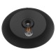 GloboStar® RAY 01049 Vintage Industrial Κρεμαστό Φωτιστικό Οροφής Μονόφωτο 1 x E27 Μαύρο Μεταλλικό Καμπάνα Φ36 x Y25cm